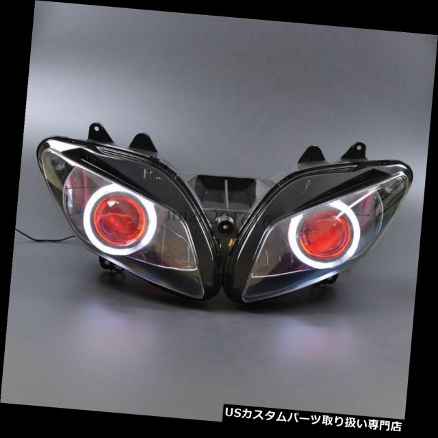 【翌日発送可能】 バイク ヘッドライト HIDヘッドライトホワイトエンジェルアイズレッドデモンアイズfor Yamaha YZF R1 2002-2003 NEW HID Headlight Whi, 想いを繋ぐ百貨店【TSUNAGU】MEN e2feec87