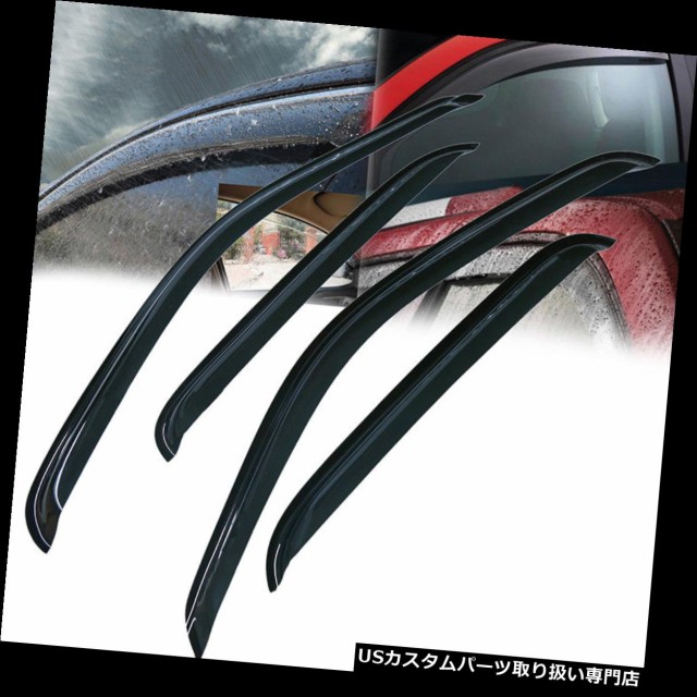 Window Door Visors Shade Vent Rain Guard for Toyota Tacoma Crew Cab 4-Dr 01-04