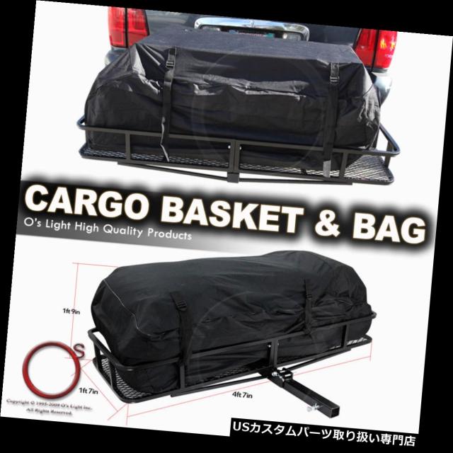 21新作モデル カーゴ ルーフ キャリア ユニバーサルトレーラー牽引ヒッチラック車の貨物運搬船後部折りたたみバスケットw バッグ Univ 当店人気 送料無料 Lakeoilgroup Com