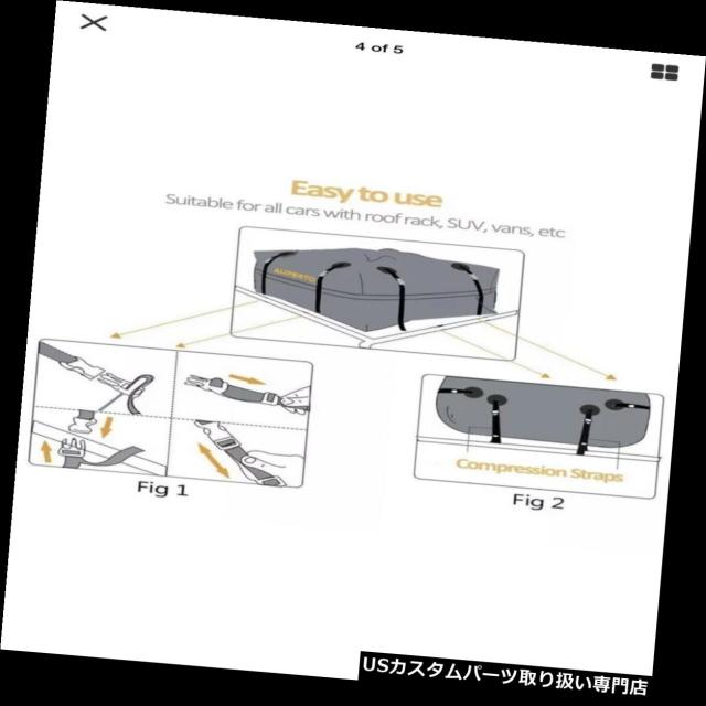 カーゴ、ルーフ キャリア Auperto CARGO CARRIER BAG 15立方フィート容量収納外防水 Aupertoの通販はau