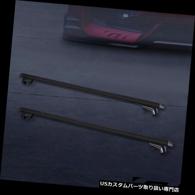 Universal 50/" Blk Oval Roof Top Rail Rack Tube Cross Bars Cargo Carrier+Lock G1