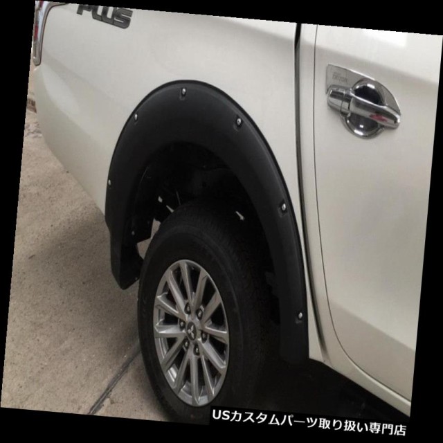 MATTE MATT BLACK WHEEL FENDER FLARE WITH NUT FOR MITSUBISHI TRITON 2015 16 17 18
