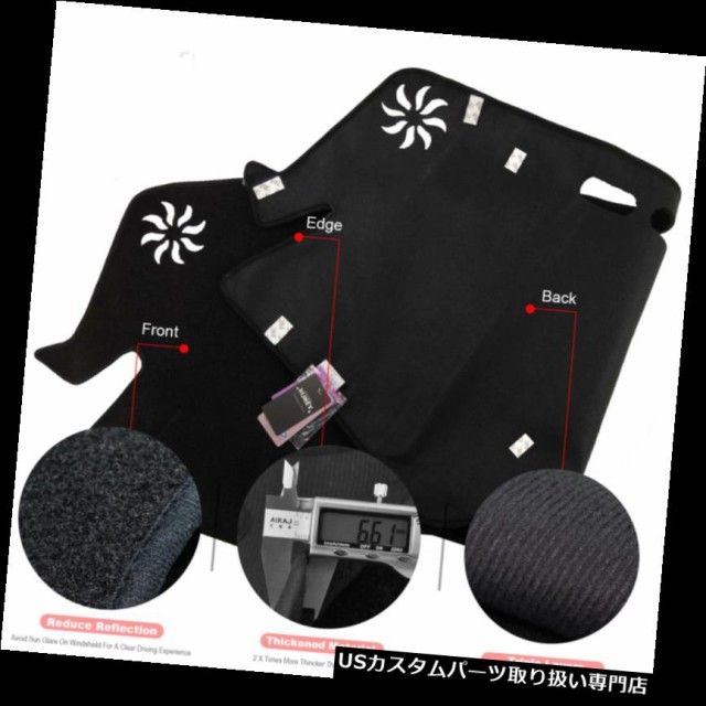 大人気即納 トヨタCHR PAY マーケット - USパーツ取り扱い専門 USDM|商品ロットナンバー:387045345 C-HR 2016-2019ブラックカーダッシュカバーマットダッシュボードパッドカーペット の通販はau 2022好評