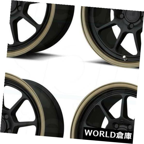 【在庫処分大特価!!】 ホイール 4本セット 18x9.5 Motegi MR135 5x114.3 45ブラックブロンズホイールリムセット(4) 18x9.5, あいちけん e85bf6c0