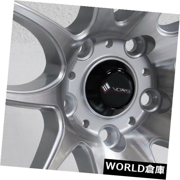 通販 ホイール 4本セット 18x9.5 Vors TR4 5x108 35シルバー加工ホイールリムセット(4) 18x9.5 Vors TR4, 激安工具のタツマックスメガ 35a54b32