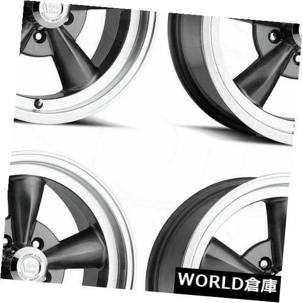 【超目玉】 ホイール 4本セット 17x8 Vision 141 Legend 5 5x4.75 19 Gunmetal Wheels Rims Set, 富久屋本店 f93132fc