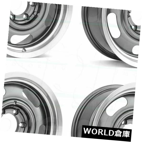 本物品質の ホイール 4本セット 17x7 Vision 55 Rally 5x114.3 / 5x4.75 0 Gunmetal Wheels Rim, ナンジョウグン 897b2227