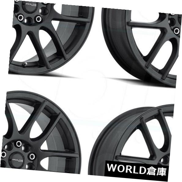 超人気 ホイール 4本セット 17x7.5 Raceline 141B Mystique 5x110 / 5x115 40ブラックホイールリムセット, Redone レッドワン 61e69bf3