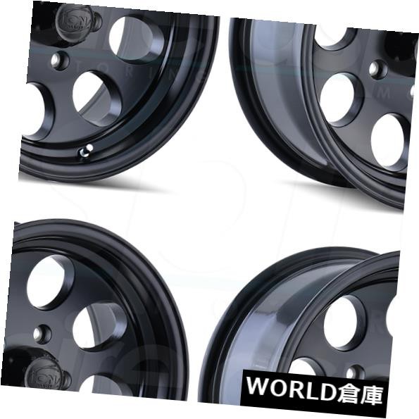 安い購入 ホイール 4本セット 17x9イオン171 5x5 / 5x127 -12マットブラックホイールリムセット(4) 17x9 Ion 171, マツマエグン ecd8677d