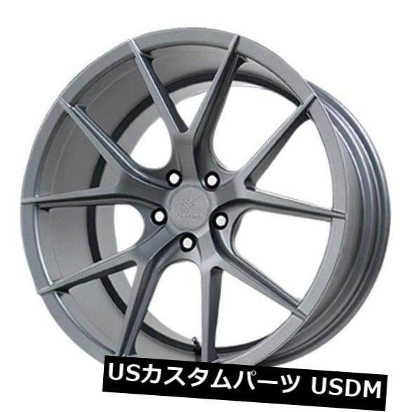 印刷広場 ホイール 4本セット 19x8 5 Verde Axis 5x114 3 15マットグラファイト