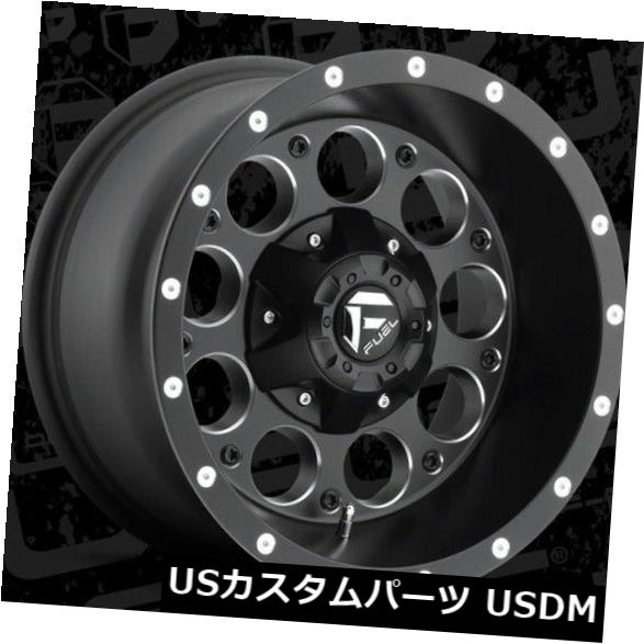 100%安い ホイール 4本セット Fuel Revolver 15x8 5x4.5 / 5x4.75 ET-18ブラックミルドホイール(4個セット), Darts shop TiTO (ダーツティト) 0e433ba1