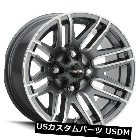驚きの価格が実現! ホイール 4本セット 14X7 Vision 112 Assault 4x110 ET2.5 Gunmetal Machined Face, モトキチ 88515c55