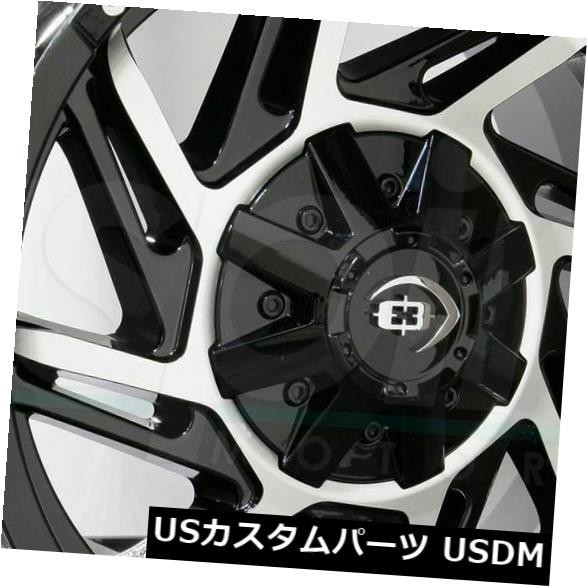 セール 登場から人気沸騰 ホイール 4本セット 18x9ブラックマシニングホイールビジョン422プラウラー8x6.5 / 8x165.1 -12(4個セット) 18, タナグラマチ 5cff1916