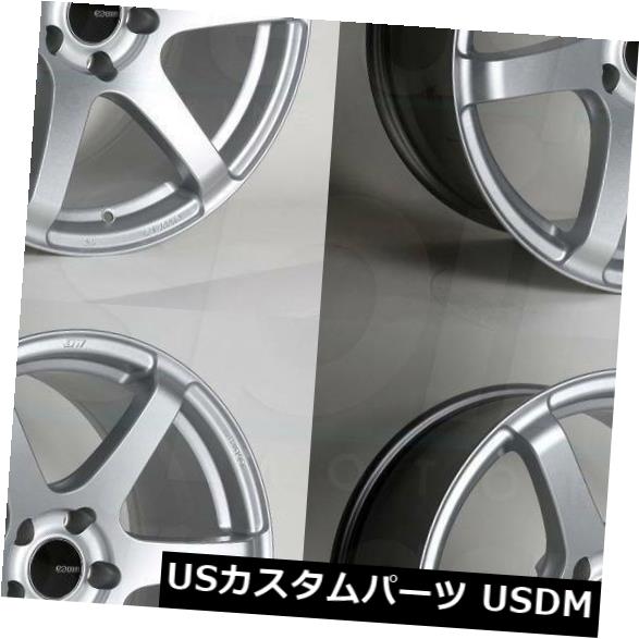 すこやか工房 ホイール 4本セット 18x8 5シルバーペイントホイールenkei T6s 5x114 3 25 4個セット 18x8 5 Silve Facto Saatchi Mg