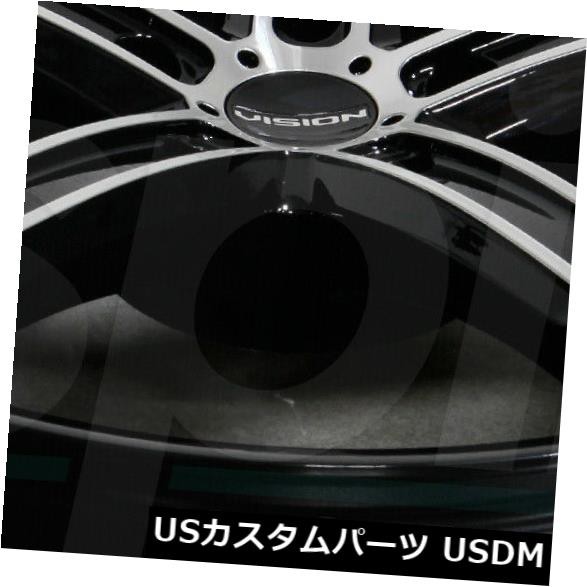 Rocca Clann ホイール 4本セット x8 5 Black Machined Wheels Vision 469 Boost 5x114 3