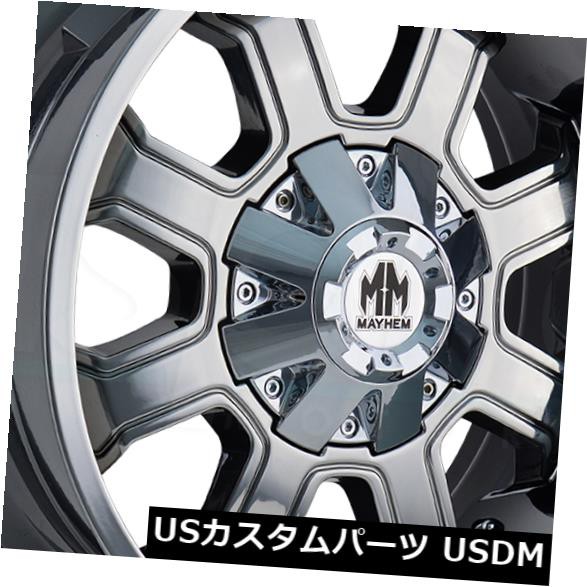 ホイール 4本セット 4-新しい17 "Mayhem Fierce Wheels 17x9 5x114.3 / 5x5 18 PVDリム