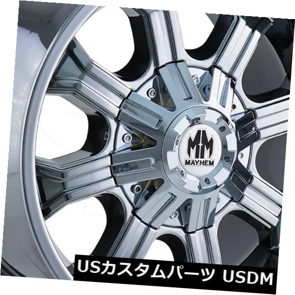 ホイール 4本セット 4-新しい17 "Mayhem Beast Wheels 17x9 5x114.3 / 5x5 18 PVDリム 4