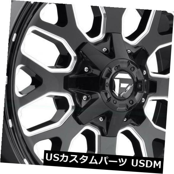 日本製 ホイール 4本セット 4 New Fuel Titan D5ホイールx9 8x170 1ブラックミルドリム 4 New 2 残りわずか Grammo Org