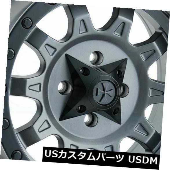 ホイール 4本セット 4-新しい18インチダーティライフロードキルホイール18x9 6x135 -12マットガンメタルリム 4-New 1