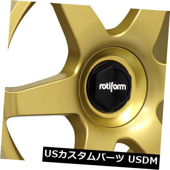 【完売】 ホイール 4本セット 4-新しい19インチRotiform SIX R118ホイール19x8.5 5x100 / 5x112 35ゴールドリ, 三木竹材店 bf47b14b