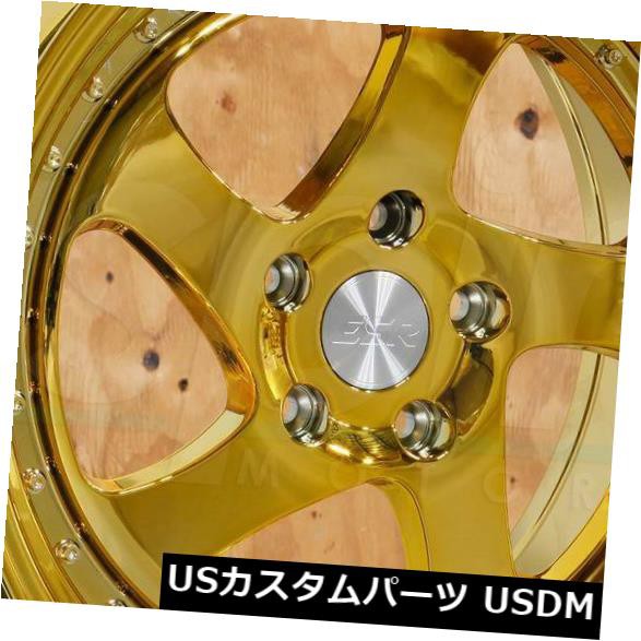 圧倒的高評価 ホイール 4本セット 18x9 5 18x10 5 Esr Sr02 Sr2 5x114 3 35 22ゴールドクロームホイールリムセッ 海外輸入 Aguacatesechartea Com