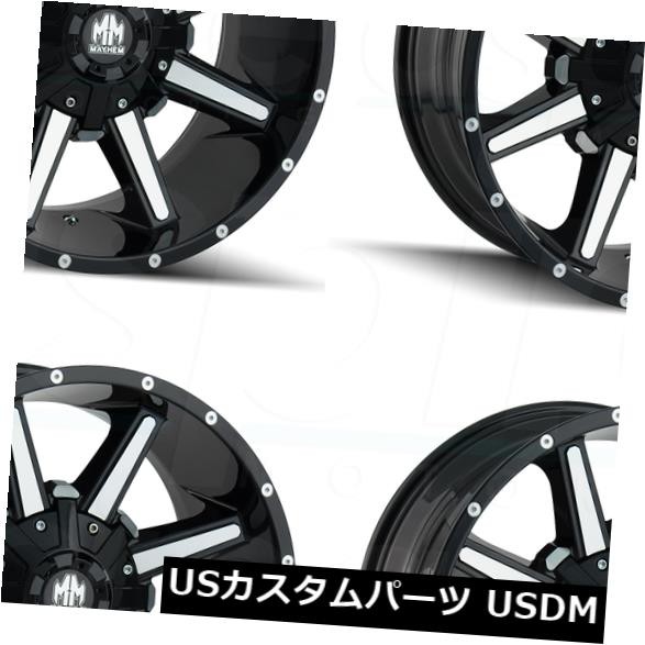 ウオッチショップ ホイール 4本セット x9メイヘムアーセナル6x135 6x5 5 18グロスブラックマシニング