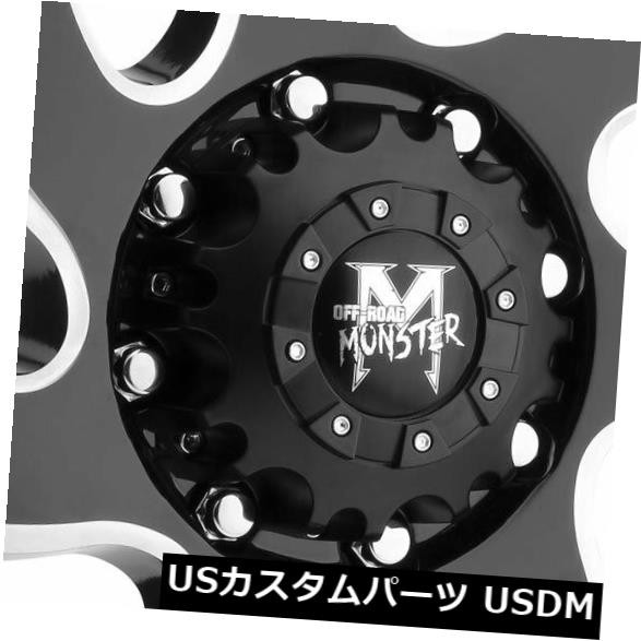 【保障できる】 ホイール 4本セット 20x10オフロードモンスターM07 5x5.5 / 5x139.7 -19ブラックミルドホイールリムセット(4), Dr.ミールヘルスケア食品専門店 a8880de6