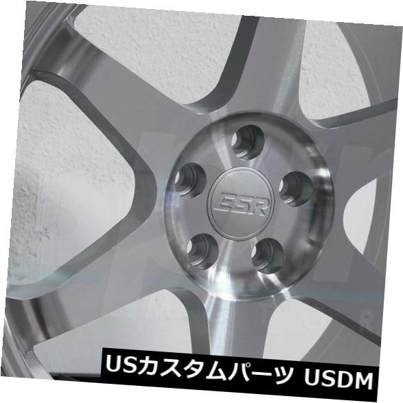 海外輸入 ホイール 4本セット 19x8 5 Esr Sr07 Sr7 5x1 30機械加工シルバーホイールリムセット 4 19x8 5 Es ブランドショッパー付き Kweli Shop