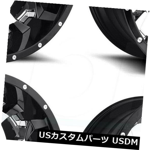 有名なブランド ホイール 4本セット 20x12燃料突撃D246 6x135 / 6x5.5 -43クロームブラックリップホイールリムセット(4) 20x, ハイヒール専門店 BEMILANO 0302cf2a