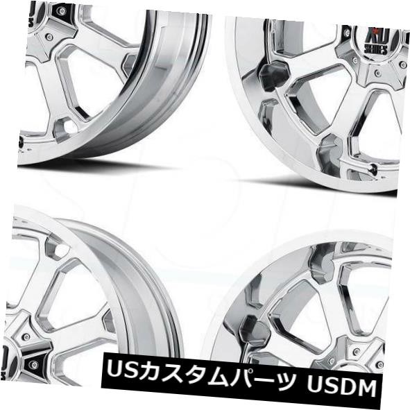 コルビー ホイール 4本セット 22x10 Xd Xd5 Buck 25 6x135 6x5 5 18クロームホイール