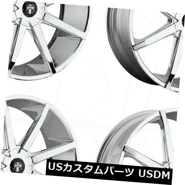 高品質の人気 ホイール 4本セット 22x9.5 DUBプッシュS201 5x4.5 / 5x120 32クロームホイールリムセット(4) 22x9.5, Antica Male 1d1bdbaa