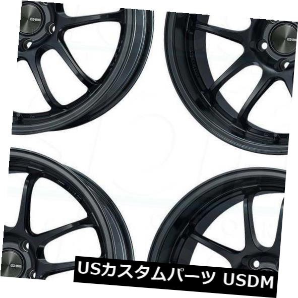 春新作の ホイール 4本セット 18x9.5 Enkei Pf01 5x114.3 15ブラックペイントホイールリムセット(4) 18x9.5 En, 近江町 2508f547