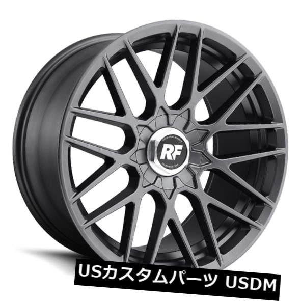 春先取りの ホイール 4本セット 18x9.5 ET25 Rotiform R141 Rse 5x100 / 5x114.3無煙炭リム(4個セット), カケガワシ e1849591