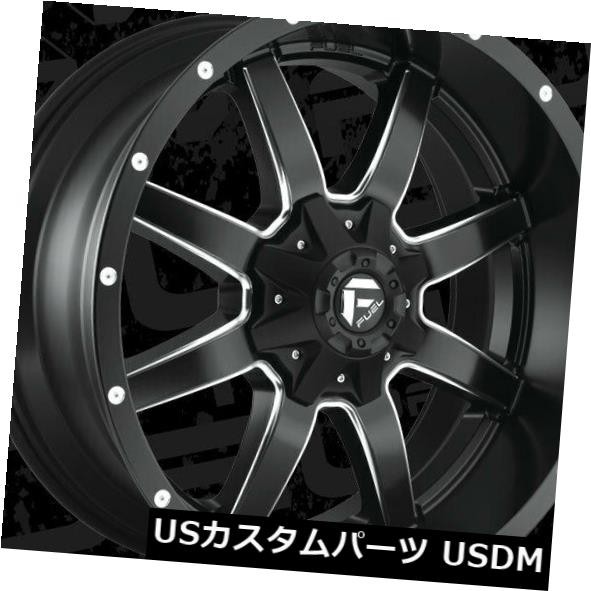 素晴らしい品質 ホイール 4本セット 22x10 Fuel D538 Maverick 8x170 ET-24 Black & Milled Ri, イタミシ b7ddcf6d