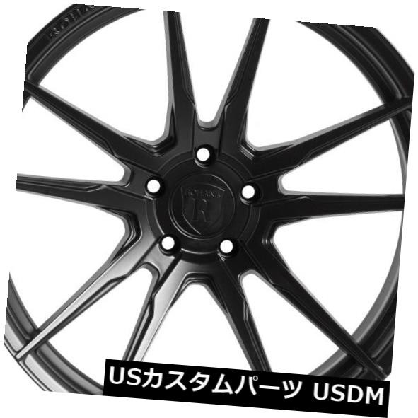 【日本製】 ホイール 4本セット Rohana RF2 20x11 5x114 et52マットブラックホイールリム(4個セット) Rohana RF2, 河西郡 8ff92ac1