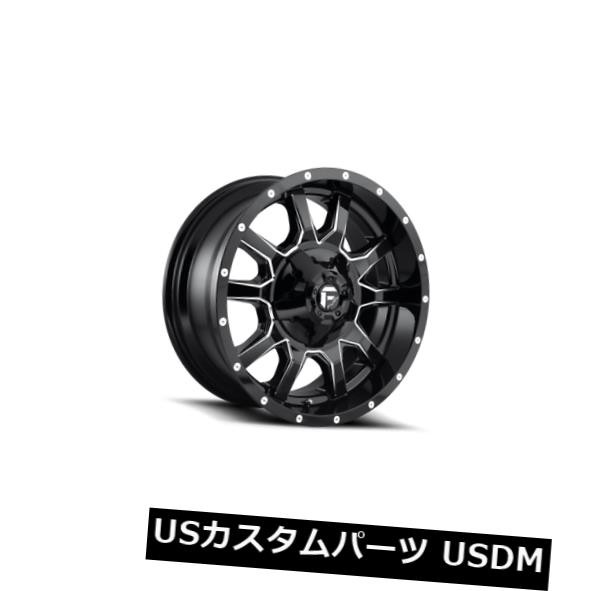 新しいエルメス ホイール 4本セット 20x9 Fuel D627 Vandal 8x180 ET20 Black & Milled Rims (, 安八町 3c7d46aa