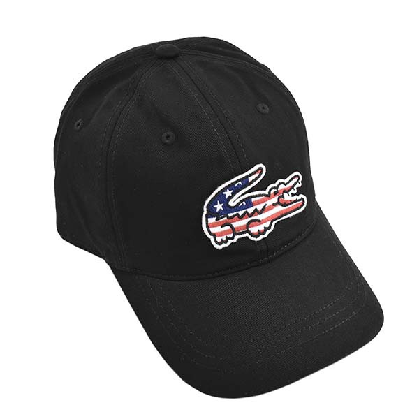 Lacoste Mens Big Croc USA Gabardine Cap Baseball Cap