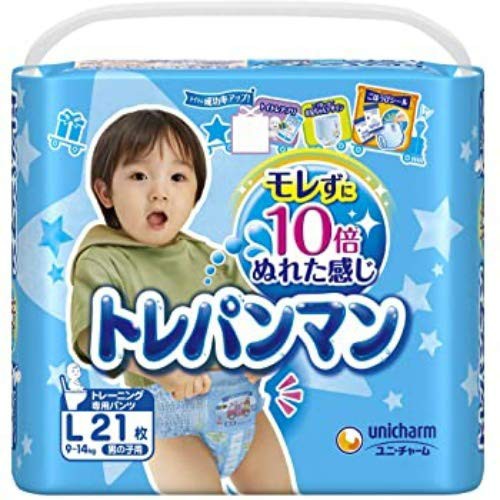 ユニ・チャーム トレパンマン 男の子用 Lサイズ 21枚×6点セット　(4903111186006)