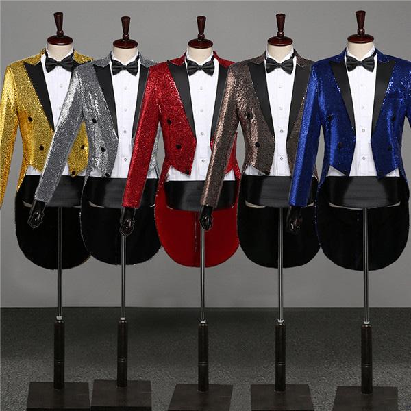新しい到着 カラオケ大会 2点セット ステージ衣装 ダンス衣装 きらきら タキシード 大人 メンズ 舞台 結婚式 司会 売り尽 Www Iacymperu Org