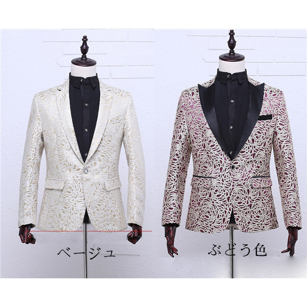 驚きの安さ 紳士服 サイズ有m L Xl 2xl タキシード フォーマルスーツ ウエディング 結婚式 演出服 パーティ用 ジャカード生地 メンズ 大人 撮影 Farmerscentre Com Ng