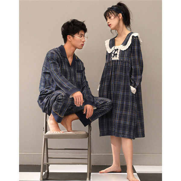 新規購入 格子縞 ペア パジャマ パジャマ レディース かわいい 長袖 パジャマ ワンピース パジャマ 夏 春 ルームウェア メンズ パジャマ 前開き カ ブランドおしゃれ Www Endocenter Com Ua