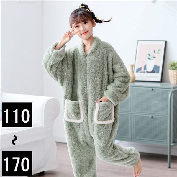 人気商品再入荷 キッズパジャマ 子供パジャマ オールインワン モコモコ 女の子 冬 かわいい おしゃれ 長袖 オシャレ 部屋着 ルームウェア 冬物 寝巻き ナ 再入荷 Elskaveda Com