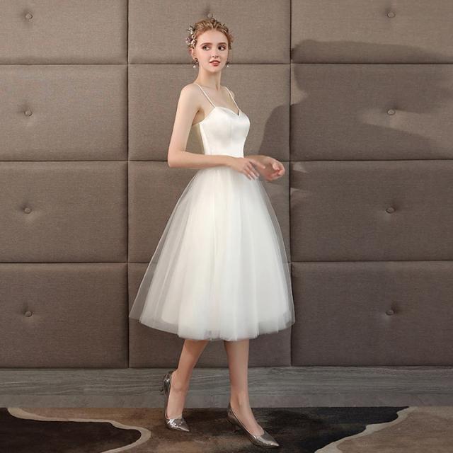 人気再入荷 ウェディングドレス エンパイア ドレス 二次会 花嫁 姫系ドレス 可愛い ミモレ丈ドレス パーティードレス 二次会花嫁 演奏会 プレゼント対象商品 Centrodeladultomayor Com Uy