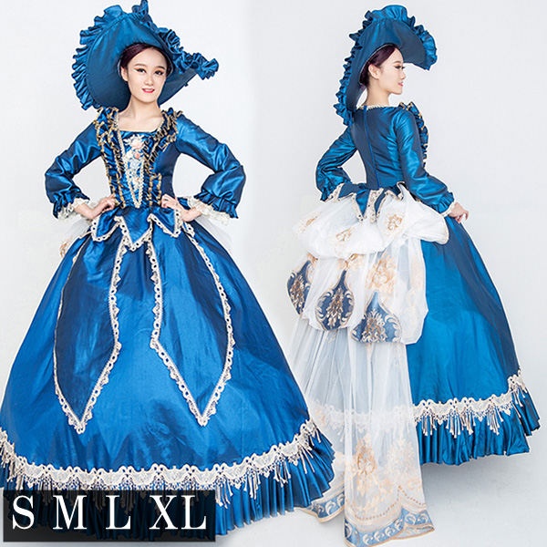 店長大暴走 クリアランスsale ロングドレス 貴族ドレス お姫様ドレス ドレス アンティーク 中世ヨーロッパ ボリューム袖 レース スクエアネック 刺繍 豪華 ゴージャス ぽっきりsale対象 Iacymperu Org