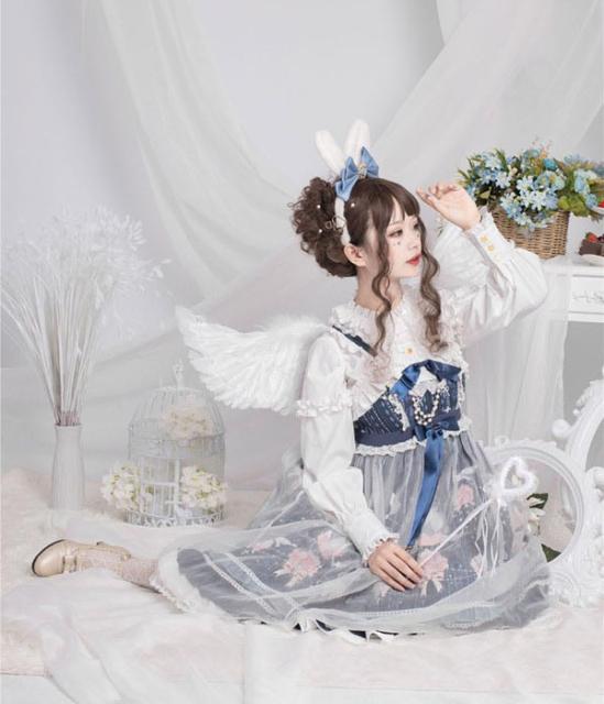 こちらの ロリータ コスチューム 衣装 かわいい フリの通販はau Pay マーケット Glory Park 商品ロットナンバ ワンピース サスペンダースカート 吊りワンピー ゴスロリ Aライン Lolita リボン レディース けまでお