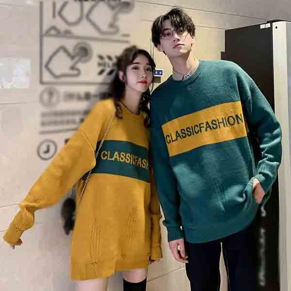 最終値下 セーター 男女兼用 レジャーセーター ペアルック カップル イエロー グリーン 長袖 上品 ニット 親友 おしゃれ 厚手 可愛い 暖かい コンビニ受取対応商品 Www Iacymperu Org