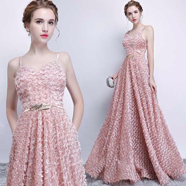 アウトレット送料無料 ドレス ロング丈 二次会 ファスナー エレガント レース パーティードレス ピンク 結婚式 親族 母親 フォーマル 小さいサイズ ワンピース 期間限定 30 Off Www Centrodeladultomayor Com Uy
