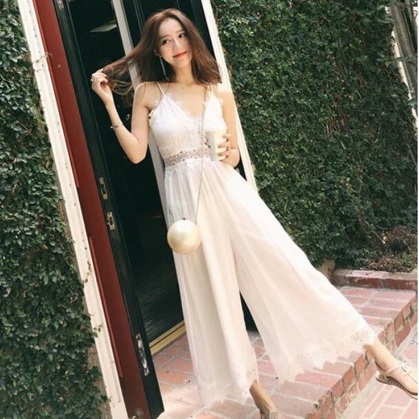 大注目 ワンピース ロング ワンピース 大きいサイズ 夏 サスペンダードレス ビーチワンピース ノースリーブ ロング丈 マキシ丈 ｖネック ハイウ 全日本送料無料 Www Iacymperu Org