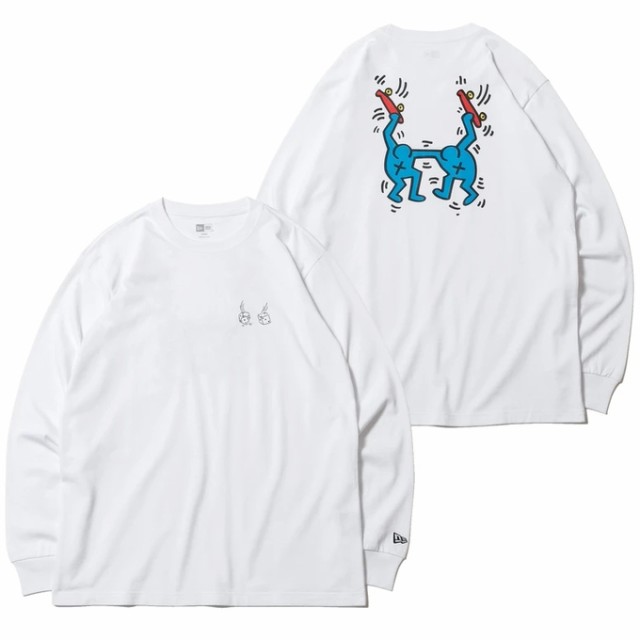 絶対的存在へ 手放せない極上 ニューエラ ユニセックス コットン Tシャツ Keith Haring キース へリング スケーター ホワイト レギュラーフィット 期間限定送料無料 Www Iacymperu Org