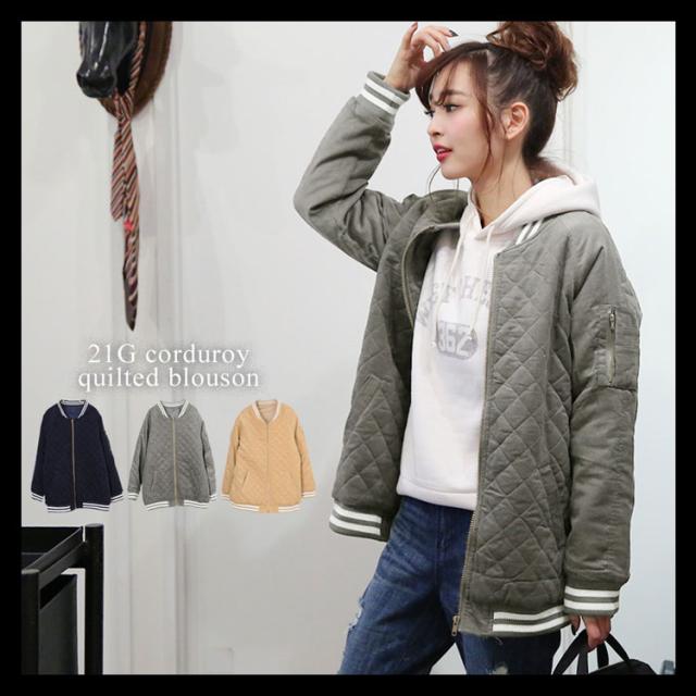 ぜいたくネイビー ブルゾン レディース 人気のファッション画像